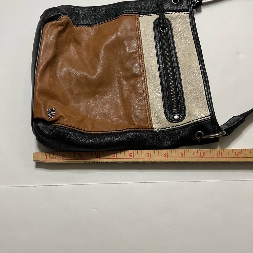 The Sak Satchel Crossbody Purse Bag Faux Leather Adjustable Strap Preppy - Picture 9 of 12